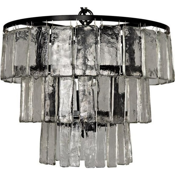Carnegie Chandelier in Black Metal Finish