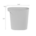 thumbnail image 5 of IRIS 6 Gal / 24 Qt Plastic Wastebasket Trash Cans for Home, Office, Bedroom, Bathroom, Gray, 5 of 5
