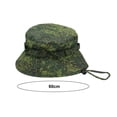 thumbnail image 5 of harmtty Sun Hat Women Hat Summer Outdoor Hat Camouflage Print Windproof Fixed Strap Round Brim Anti-uv Sunshade Lightweight Fishing Camping Climbing Unisex, 5 of 8