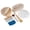 Set of 2 (1 Round & 1 Oval ), variant on Kook 9-Inch Round Banneton Bread Proofing Basket Set – Natural Rattan with Linen Liners