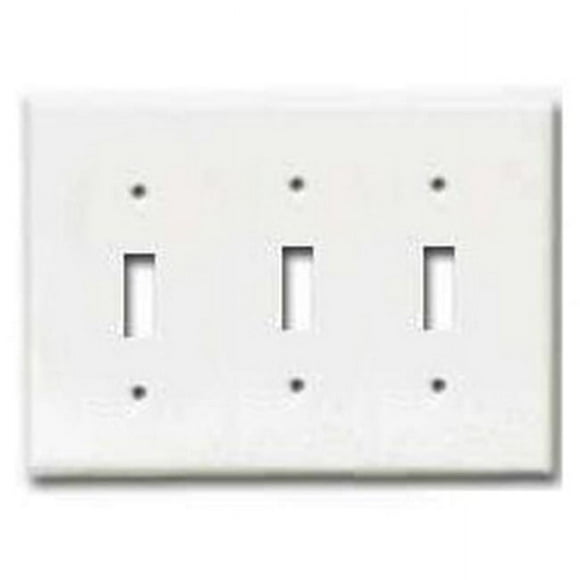 Cooper Wiring 2141W-BOX 3 - Gang Standard Switch Plate- White