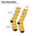 thumbnail image 2 of Balery Cute Bee Butterfly Yelllow Calcetines novedosos Calcetines deportivos Calcetines hasta la rodilla Calcetines de algodón Calcetines originales y geniales, 2 of 6