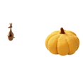 thumbnail image 1 of Conjunto decorativo de escultura y almohada de calabaza para dormitorio, estantería, sofá, cojín, recuerdo de fiesta, decoración de Halloween, 1 of 8