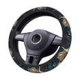 thumbnail image 2 of Vsdgher Abstract Peacock Painting Pattern Elastic Car Steering Wheel Cover,Car Wheel Cover Protector Car Accessory for Steering Wheel with a Diameter of 14.5"-15", 2 of 6
