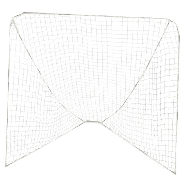 S SERENABLE Filet de But de Lacrosse Filet de Remplacement de But de Hockey Filet d'Entraînement Sportif Polyvalent Blanc 4mm