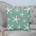 thumbnail image 4 of Pillow Covers 18x18 Set of 2, Sage Green Starfish Coastal Square Throw Pillow Covers for Couch/Sofa/Living Room, Summer Beach Nautical Sea Ocean Decorative Soft Pillowcases for Couch Throw Pillows, 4 of 7