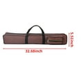 thumbnail image 6 of GARENDE Billiards Pool Bag with Divider Lightweight Pool Cue Carry Bag 1/2 Jointed 32.68inchx5.51inchx2.76inch Coffee, 6 of 8