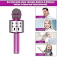 thumbnail image 4 of Microphone Karaoké, Microphone Karaoké Sans Fil Bluetooth pour Enfants, 4 of 5