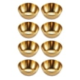 thumbnail image 4 of MasteelfCA 1 Set 8Pcs Stainless Steel Seasoning Bowls Practical Sauce Plates (Golden), 4 of 7