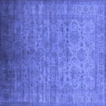 thumbnail image 1 of Ahgly Company Indoor Square Oriental Blue Industrial Area Rugs, 8' Square, 1 of 4