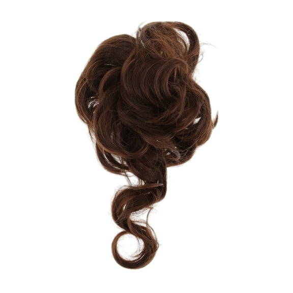 Unique Bargains 1 Pc Nature Long Hair Wig hair clip for Women 9.84inch Brown