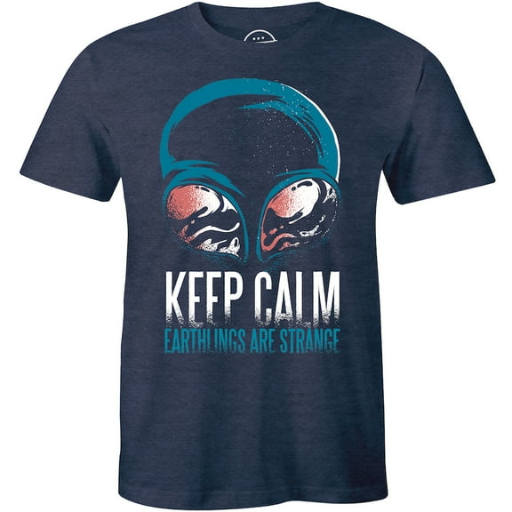 Keep Calm Earthling Are Strange - Alien UFO Gift T-Shirt