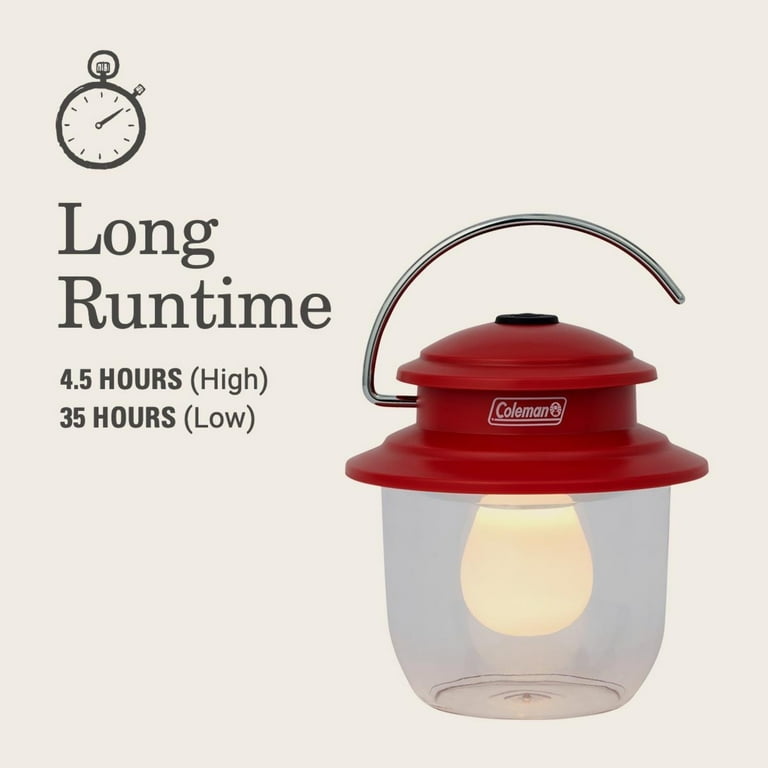 Coleman 500 Lumens Classic LED Lantern, Red