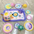 thumbnail image 2 of Juguetes de Hojata Juego de de Juguete Y Utensilios con Accesorios 14pcs conjunto floral Zulema Jugar juguetes de casa, 2 of 8