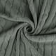 thumbnail image 5 of Suave 100% Algodón Punto Manta para Sofá y Diván Ligero Cable Tejida Cobija Casa Decorativo Cobija Gris 50 x 60, 5 of 11