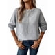 thumbnail image 1 of Suéteres de Mujer de Otoño, Informales, de Larga, Ligeros, de Gran Tamaño, Tipo Pulóver Gris XL, 1 of 10