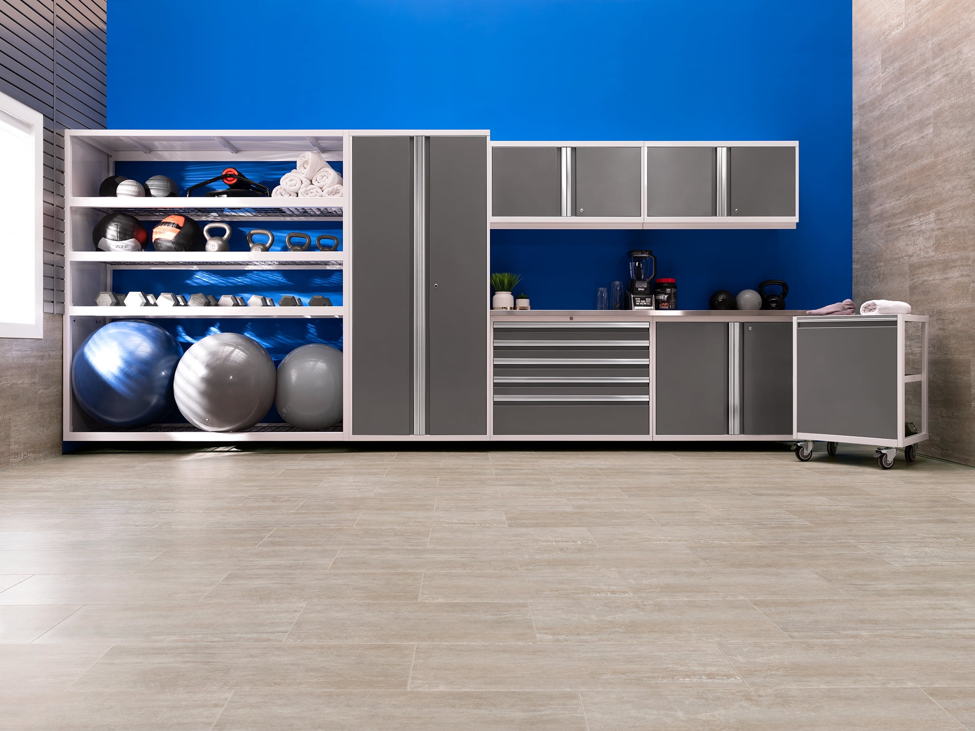 NewAge Products Vinyl Tile Flooring - 400 sqft - Sandstone