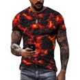 thumbnail image 1 of Nouveau Mode Été T-Shirts Graphiques Magma pour Hommes Tendance Décontractée Mode Urbaine harajuku Imprimé Col Rond Manches Courtes, 1 of 5