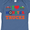 thumbnail image 4 of Inktastic I Love Trucks Boys or Girls Baby Bodysuit, 4 of 5