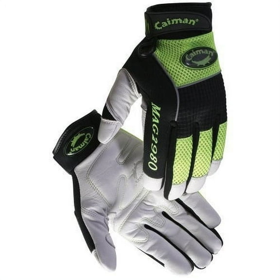 Caiman 2980-XL MECH GLV HI-VIS GOAT GRAIN PALM