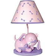Puppy Lamp in Pink & Lavender