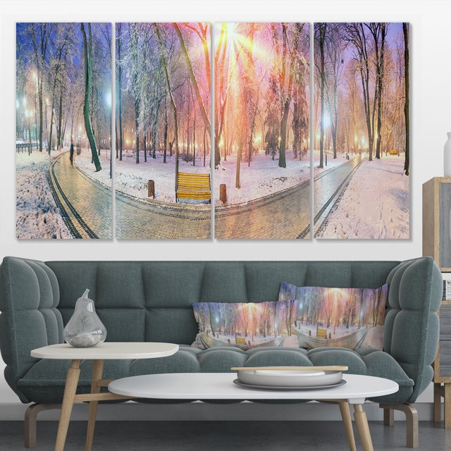 Beautiful Mariinsky Garden View - Landscape Photography Canvas Print