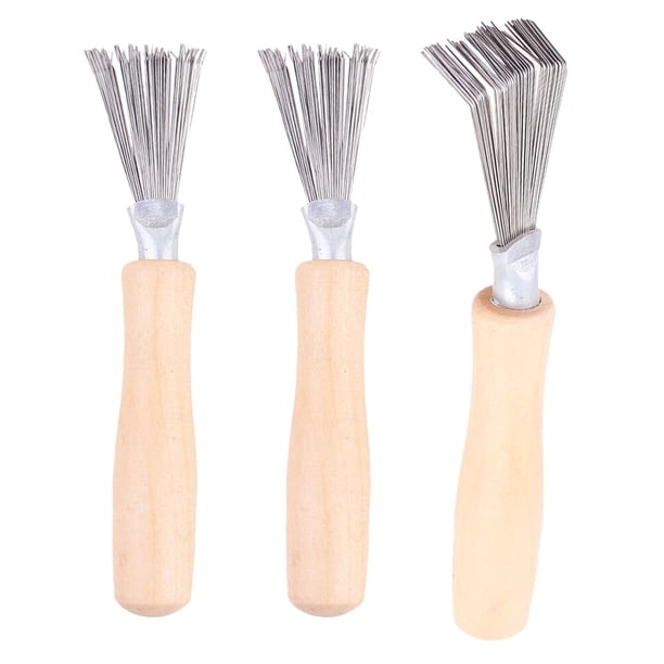 3 cepillos para el pelo, peines, limpiadores, rastrillos, suministros para limpieza del cabello.