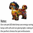 thumbnail image 5 of KOYPTL Rainbow Puppy Lamp for Home Bedroom Decor 3D Retro Stained Resin Rainbow Pup Lights Charge Powered Table Lamp Puppy Glow Lamps for Desk Bookshelf Birthday Easter Gifts for Women Pet/Dog Lovers, 5 of 6