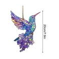 thumbnail image 3 of Kumdkd Colorful Hummingbird Sun Catcher - 8 Inch Rainbow Window Pendant for Garden, Patio Decor, Boho Home Accessories & Mother's Day Gifts (Handmade Floral Design), 3 of 7
