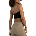 thumbnail image 4 of Coduop Women's Strapless Tube Tops Twist Knot Front Wrap Chest Bandeau Camisole Basic Tank Tops, 4 of 5