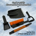 thumbnail image 5 of Arcticwind Ice Scraper and Extendable Snow Brush 3-in-1 Detachable Assembled with Metal Stainless Steel Extendable Ice Shovel 360° rotation No damage to the car paint,Suitable for most car, 5 of 9