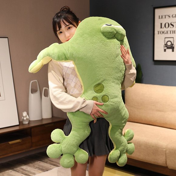 Jouets en peluche grenouille verte pour enfants, animaux en peluche, beurre, bébés, enfants, garçons, filles, adultes, cadeaux d'anniversaire mignons, décoration de chambre à la maison
