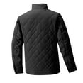 thumbnail image 5 of IYTR Men's Quilted Jacket Winter Warm Fleece Lined Zipper Jacket Outdoor Lightweight Thick Warm Coat Baseball Jacket with Pockets Black L, 5 of 6