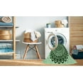 thumbnail image 2 of Ahgly Company Machine Washable Indoor Square Transitional Deep Emerald Green Area Rugs, 6' Square, 2 of 7