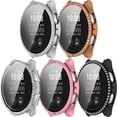 thumbnail image 1 of KOMI Screen Protector Intended for Samsung Galaxy Watch 7 40mm 44mm Bling Case Women Diamond Rhinestone Hard PC Rugged Bumper with Tempered Glass Accessories(5PACKS, 44mm), 1 of 5