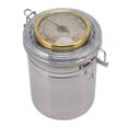 thumbnail image 3 of Tarro humidificador, tarro para puros, tarro de almacenamiento de acero inoxidable, tarro de almacenamiento de acero inoxidable de alta capacidad, 3 of 8