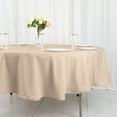 thumbnail image 3 of BalsaCircle 6 Pieces 90" Nude Round Polyester Tablecloths Fabric Table Cover Linens, 3 of 8