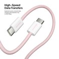 thumbnail image 5 of Liquipel Powertek Pastel Braided USB-C to USB-C - Pink, 5 of 7
