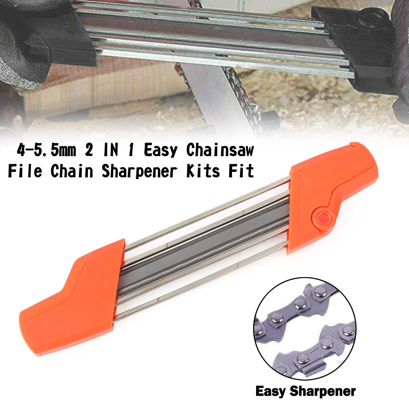 13/64 Chain Saw Sharpening Kit replaces Stihl  Files Two Handles Depth Gauge 