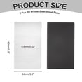 thumbnail image 2 of Uxcell 2PCS Resin 3D Printer Flex Building Plate, Spring Steel Flexible Plate and Magnetic Base Platform 140x84mm, 2 of 5