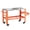 Orange, variant on Gustowave Welding Workbench, 1200 LBS Capacity with Clamping Holes, Tool Storage & Lockable Casters for Shop Metalworking Fabrication Projects, Black