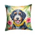 thumbnail image 1 of Bernedoodle Luau Throw Pillow, 1 of 1