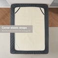 thumbnail image 6 of (2 pack) LammaLoe Extra Deep Pocket Queen Fitted Sheet Only, 18" to 24" Soft Microfiber Fitted Sheet Queen, Charcoal Gray, 6 of 9