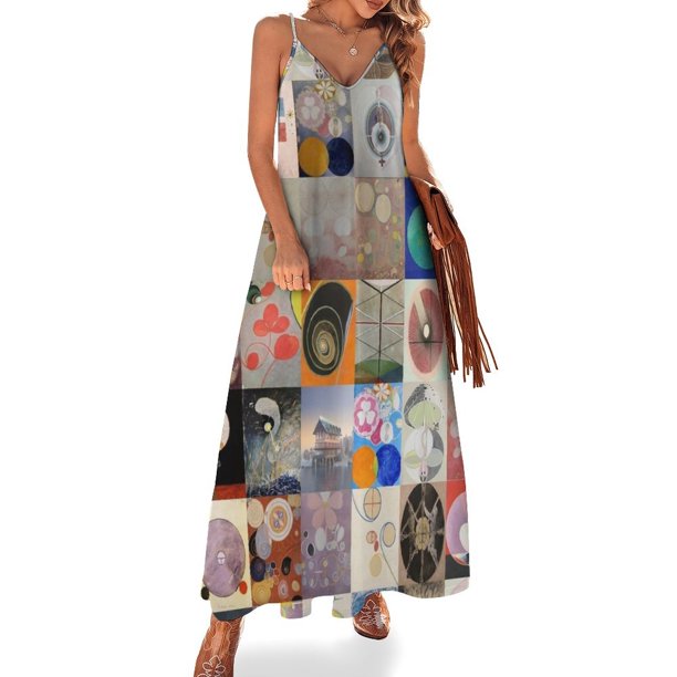 Hilma af Klint Vestido sin mangas Vestidos de baile Vestido largo Mujer Verano