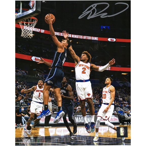 Jalen Suggs Orlando Magic Autographed 8" x 10" Black Jersey Layup Photograph - Fanatics Authentic Certified
