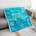 thumbnail image 2 of Hug Blanket Gifts for Loved One - Cosy Sherpa Fleece Blanket, Machine Washable Plush Blankets Gifts, Heartwarming Sentimental, Get Well Soon Gifts for Women (Flannel Fleece, Coral Blue), 2 of 5