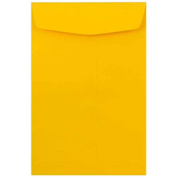 JAM Paper 6 x 9 Catalog Envelopes, Sun Yellow, 10/Pack