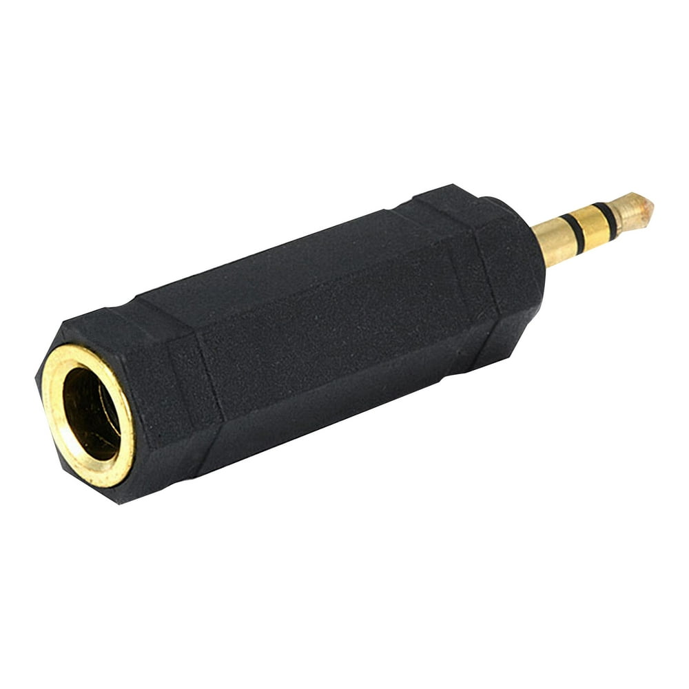 QVS 3.5mm Male to 1/4 Female Audio Stereo Adaptor