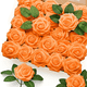 thumbnail image 1 of 25pcs Rosas Artificiales Decoración Fiesta De Boda Flor 8 Cm Xtellar naranja, 1 of 3