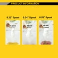 thumbnail image 4 of 50 Pcs 3.25 OZ Clear Spouted Liquid Stand up Pouches, Good for Jam, Juice, Milk Packaging, 4mil, 8.2mm Spout, FDA Compliant, BPA Free, 4 of 6